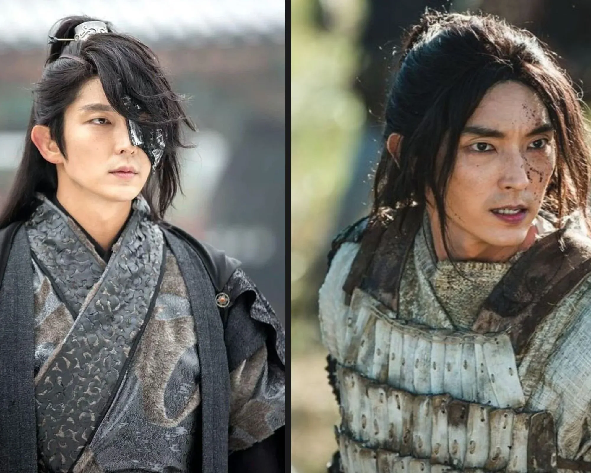 Колаж на И Джун-ги като принц Уанг Со и като Йонсом. 