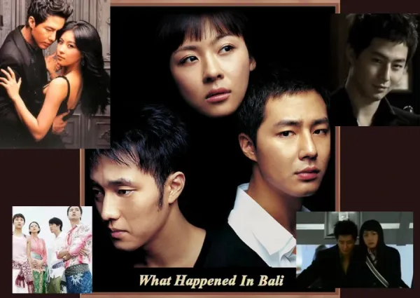 Колаж от постери и кадри от сериала What Happened In Bali.